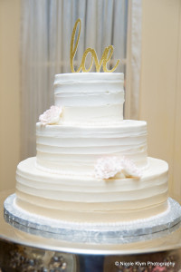 Love White Ombre Wedding Cake